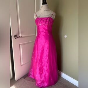 Vintage Y2K Blondie Nites Fairycore pink prom dress size 1 corset back
